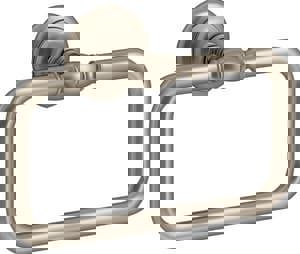 Rectangular Closed Towel Ring in Vibrant Brushed Bronze